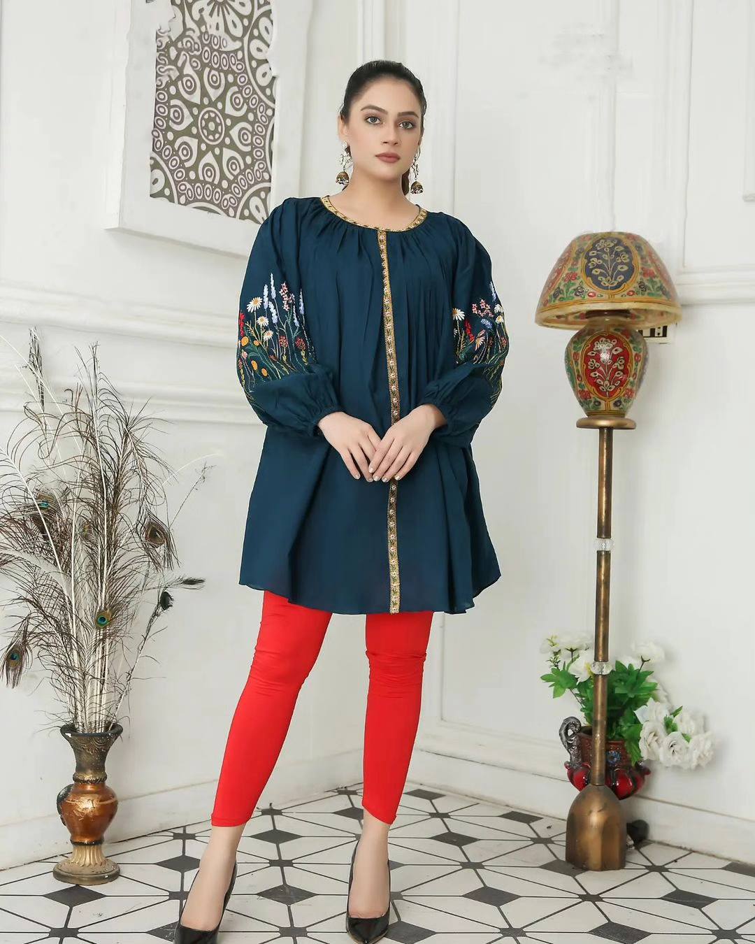 Pakistani Lawn Embroidered Top – Soft & Stylish for Summer