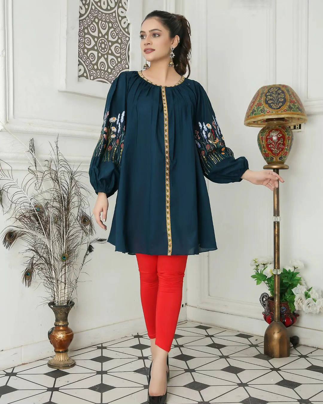 Pakistani Lawn Embroidered Top – Soft & Stylish for Summer